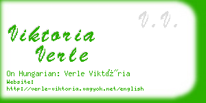 viktoria verle business card